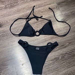 Black blackbough Bikini